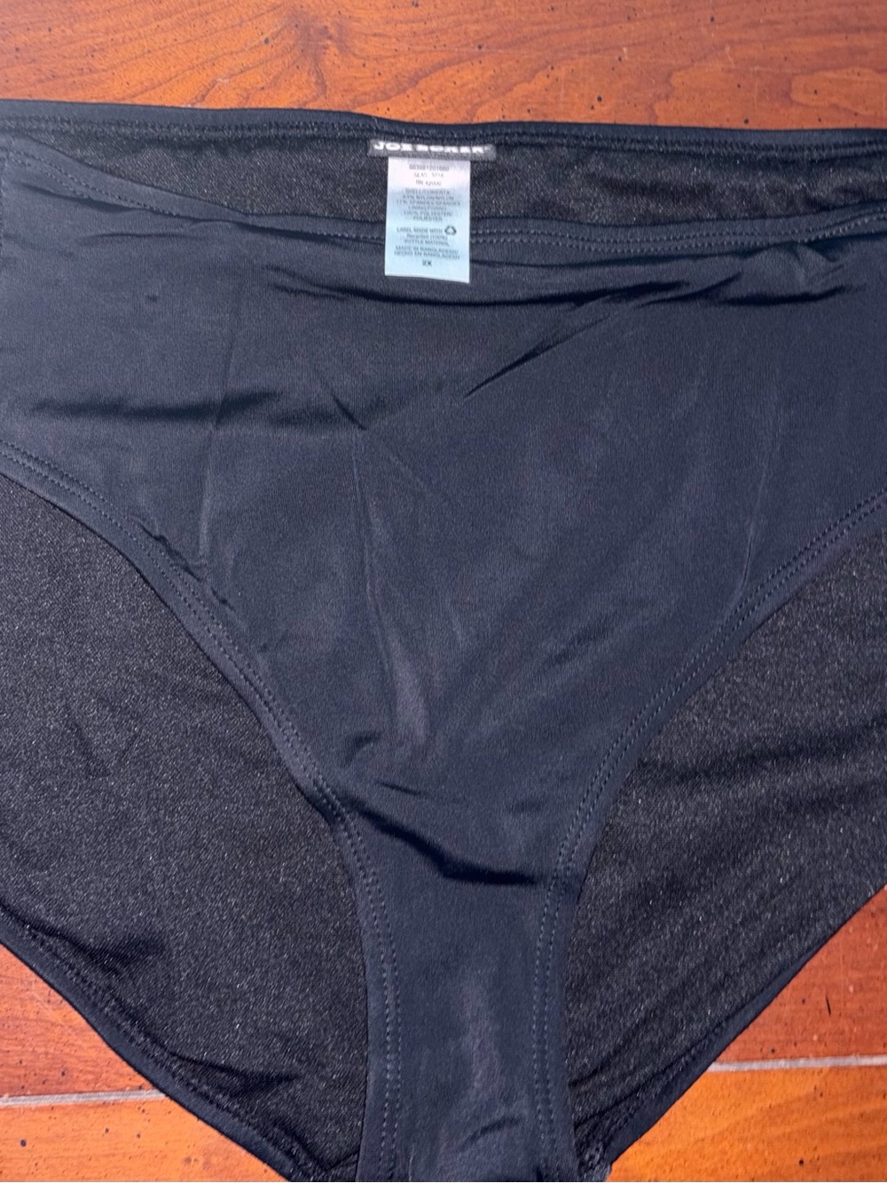 Joe Boxer Black Bikini Swim Bottoms